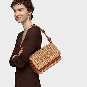BANDOLERA M.AUDREE RAFIA CAMEL - RAFIA CAMEL