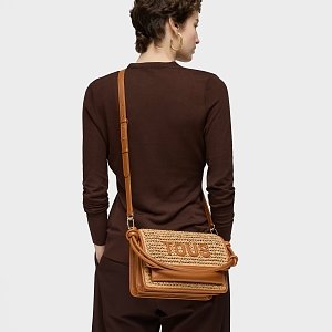 BANDOLERA M.AUDREE RAFIA CAMEL - RAFIA CAMEL