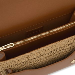 BANDOLERA M.AUDREE RAFIA CAMEL - RAFIA CAMEL