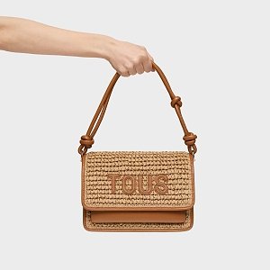 BANDOLERA M.AUDREE RAFIA CAMEL - RAFIA CAMEL
