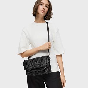 BANDOLERA M.AUDREE RAFIA NEGRO - NEGRO