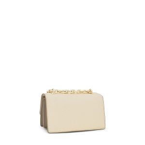 BANDOLERA S. AUDREE LEATHER BEIGE - BEIGE