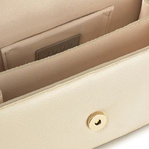 BANDOLERA S. AUDREE LEATHER BEIGE - BEIGE