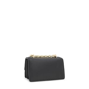 BANDOLERA S. AUDREE LEATHER NEGRO - NEGRO