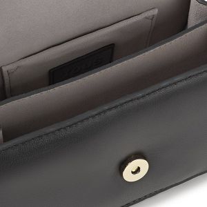 BANDOLERA S. AUDREE LEATHER NEGRO - NEGRO