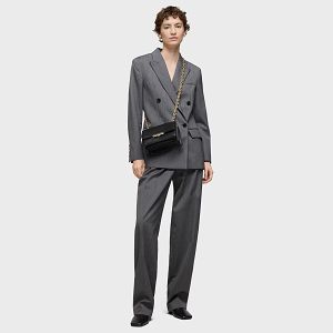 BANDOLERA S. AUDREE LEATHER NEGRO - NEGRO