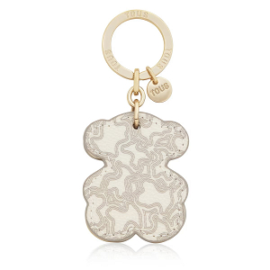 LLAVERO TRIPLE BEAR BEIGE - BEIGE
