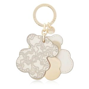 LLAVERO TRIPLE BEAR BEIGE - BEIGE