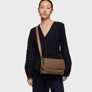 BANDOLERA M. AUDREE T BUCKLES SILH TIERR - TIERRA