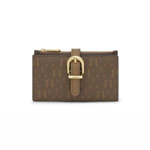 BILLETERA S. T BUCKLES SILHOUETTE TIERRA - TIERRA