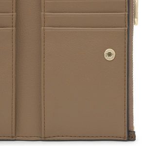 BILLETERA S. T BUCKLES SILHOUETTE TIERRA - TIERRA