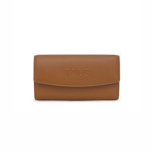 BILLETERA L. POCKET TOUS BLOOM CAMEL - CAMEL