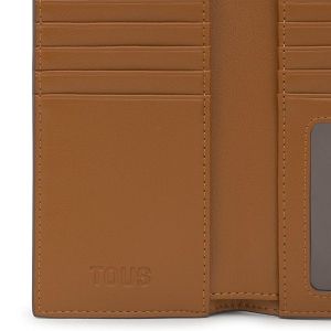 BILLETERA L. POCKET TOUS BLOOM CAMEL - CAMEL