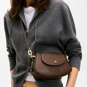 MINI BOLSO SOLAPA TOUS BACK TO BASICS MARRON - MARRON