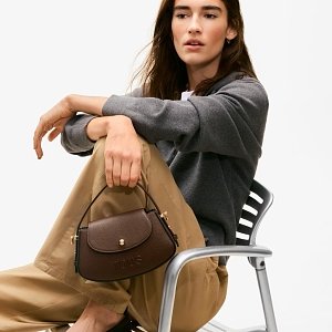 MINI BOLSO SOLAPA TOUS BACK TO BASICS MARRON - MARRON