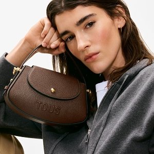 MINI BOLSO SOLAPA TOUS BACK TO BASICS MARRON - MARRON