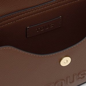 MINI BOLSO SOLAPA TOUS BACK TO BASICS MARRON - MARRON