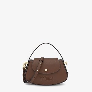 MINI BOLSO SOLAPA TOUS BACK TO BASICS MARRON - MARRON