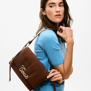BANDOLERA M. AUDREE MONOGRAM MARRON - MARRON