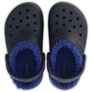 Classic Lined Clog K - Navy/Cerulean Blue