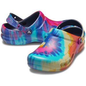Bistro Graphic Clog - Navy
