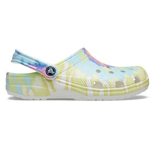 Classic Tie Dye Graphic Clog - White/Multi