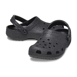 Classic Glitter Clog - Black Glitter