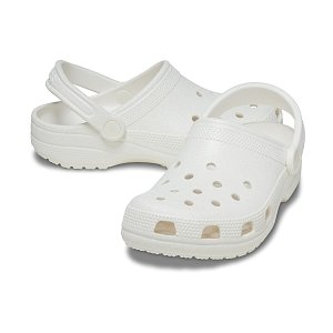 Classic Glitter Clog - White