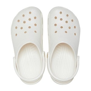 Classic Glitter Clog - White