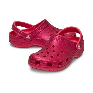 Classic Glitter Clog - Digital Raspberry Glitter