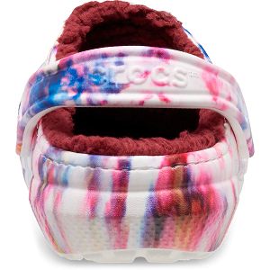 Classic Lined Tie Dye Clog - Garnet/Multi