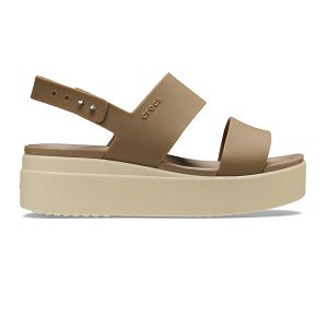 Brooklyn Low Wedge - Khaki/Bone