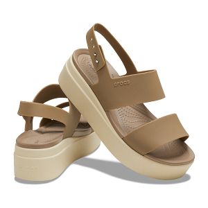 Brooklyn Low Wedge - Khaki/Bone