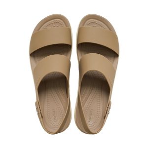 Brooklyn Low Wedge - Khaki/Bone
