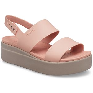 Brooklyn Low Wedge - Pale Blush/Mushroom