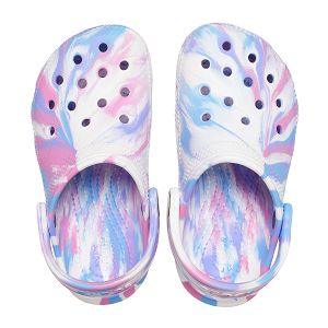 Classic Marbled Clog T - White/Pink