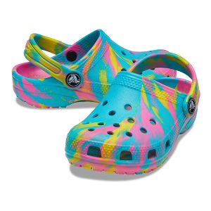 Classic Marbled Clog T - Digital Aqua/Multi