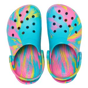 Classic Marbled Clog T - Digital Aqua/Multi