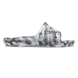 Classic Crocs Marbled Slide - Light Grey/Multi
