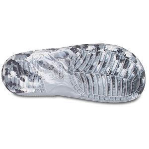 Classic Crocs Marbled Slide - Light Grey/Multi