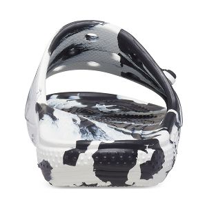 Classic Crocs Marbled Slide - White/Black