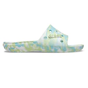 Classic Crocs Marbled Slide - Pure Water/Multi