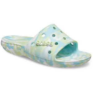Classic Crocs Marbled Slide - Pure Water/Multi