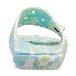 Classic Crocs Marbled Slide - Pure Water/Multi