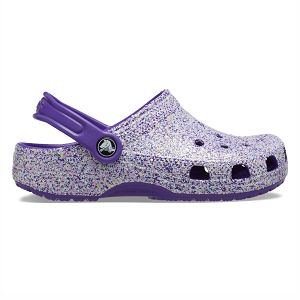 Classic Glitter Clog T - Neon Purple/Multi