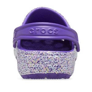 Classic Glitter Clog T - Neon Purple/Multi