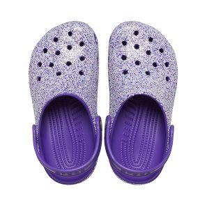 Classic Glitter Clog K - Neon Purple/Multi