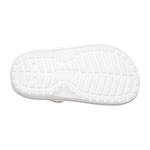Classic Lined Clog K - White/Grey
