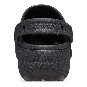 Classic Platform Glitter ClogW - Black