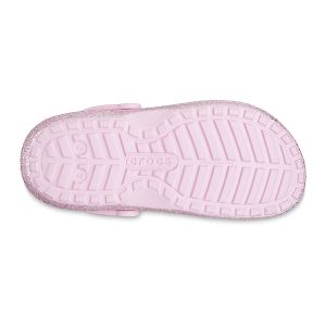 Classic Lined Glitter Clog K - Flamingo